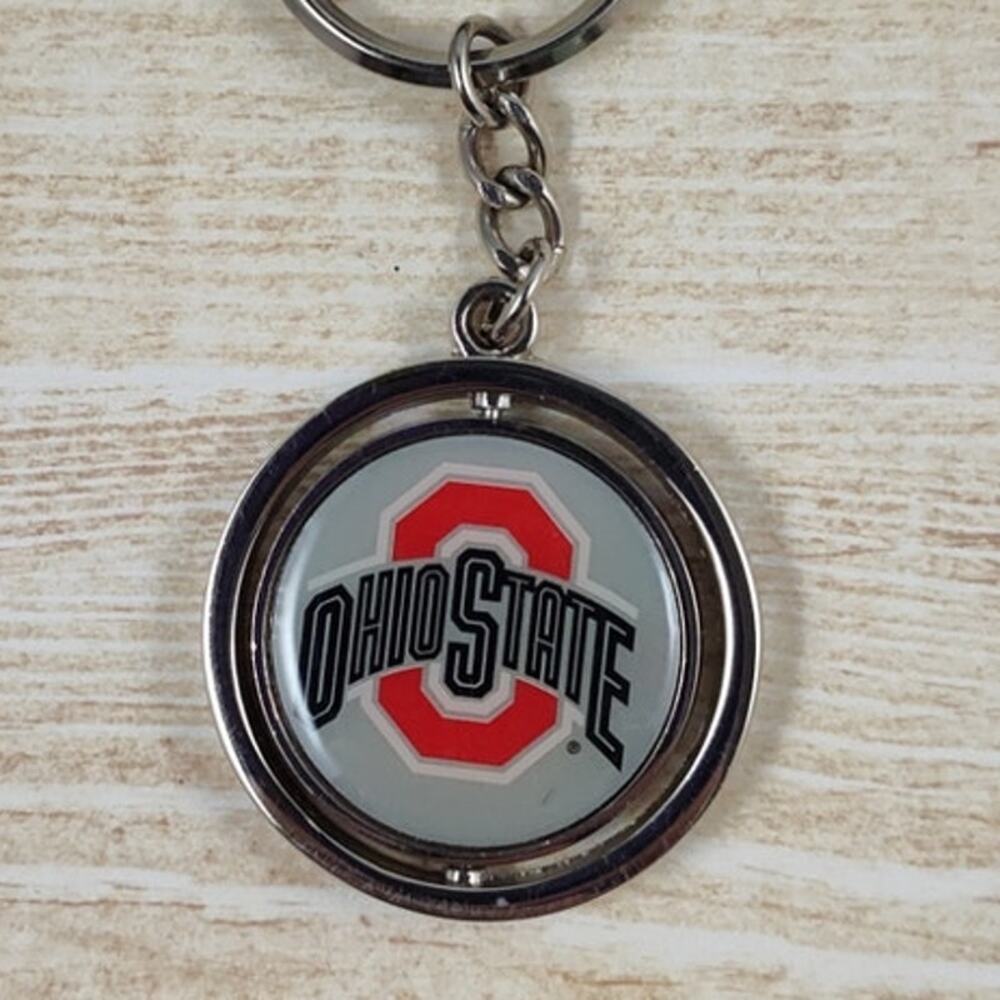 Ohio State Buckeyes Aminco Premium Spinning Key Ring Keychain NCAA Gift